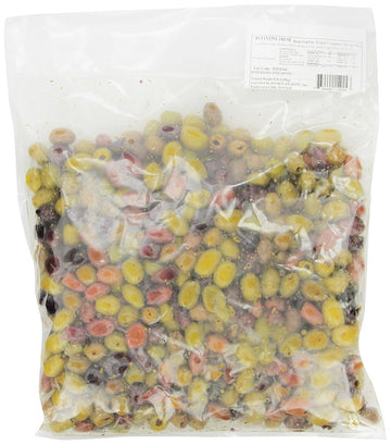 Byzantine Pitted Olive Mix, Country, 5 Pound