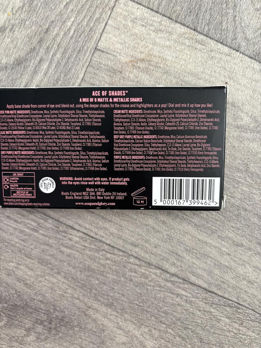 Soap And Glory Ace Of Shades Eyeshadow Palette, Matte And Metallic Finishes