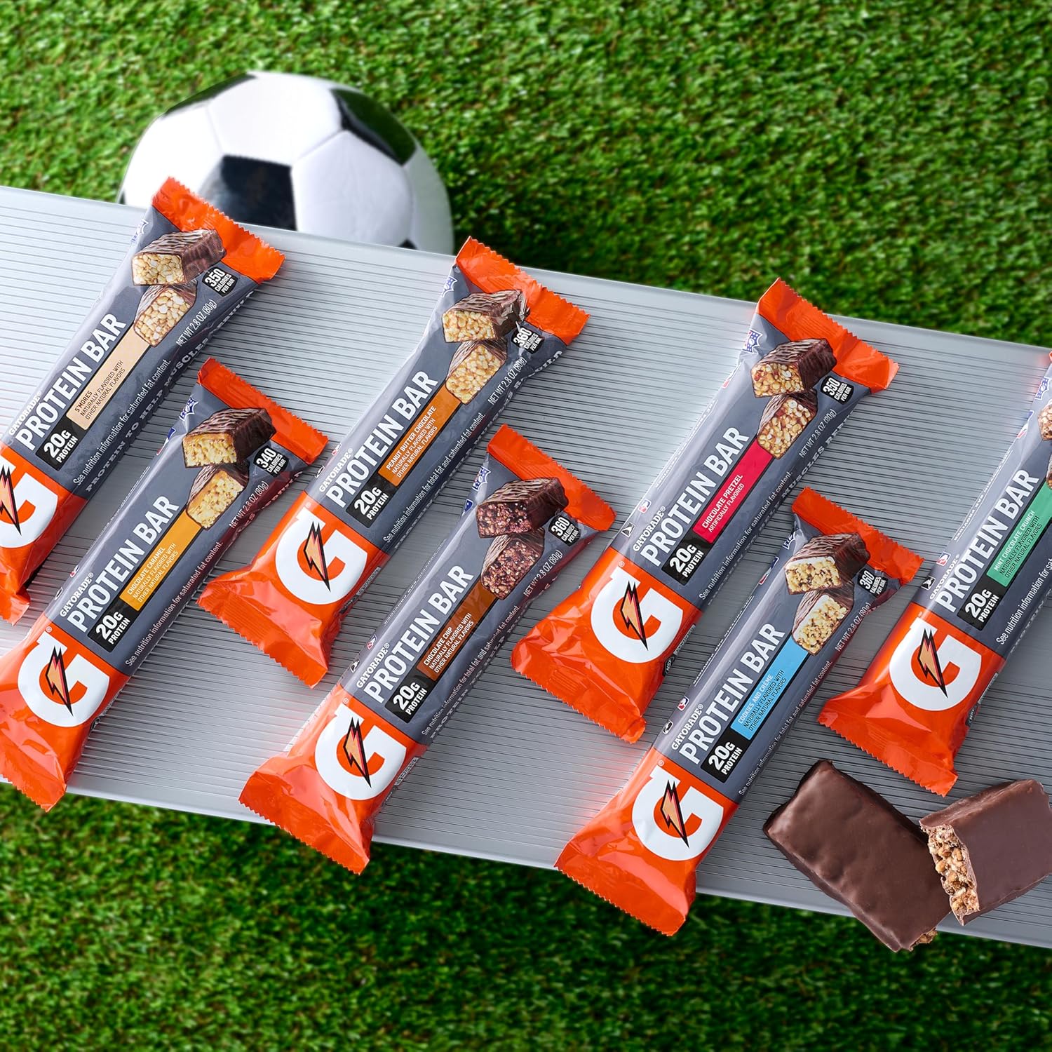 Gatorade Whey Protein Bars, Variety Pack, 2.8 oz bars , 18 Count (Pack of 1) : Health & Household