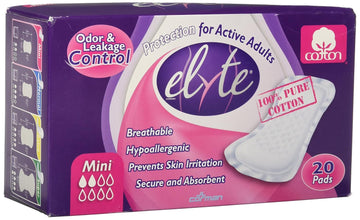 Elyte Incontinence Pads Mini, 20 Ct