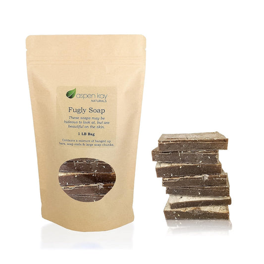 Aspen Kay Naturals - 1 Pound Bag Of Fugly Soap, A Mixture Of Banged Up Bars, Soap Ends & Chunks. Natural & Organic Ingredients. (Turmeric)