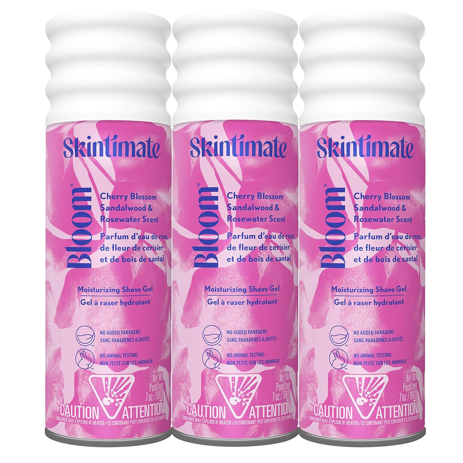 Skintimate Bloom Moisturizing Women'S Shave Gel, 7 Ounce (Pack Of 3)