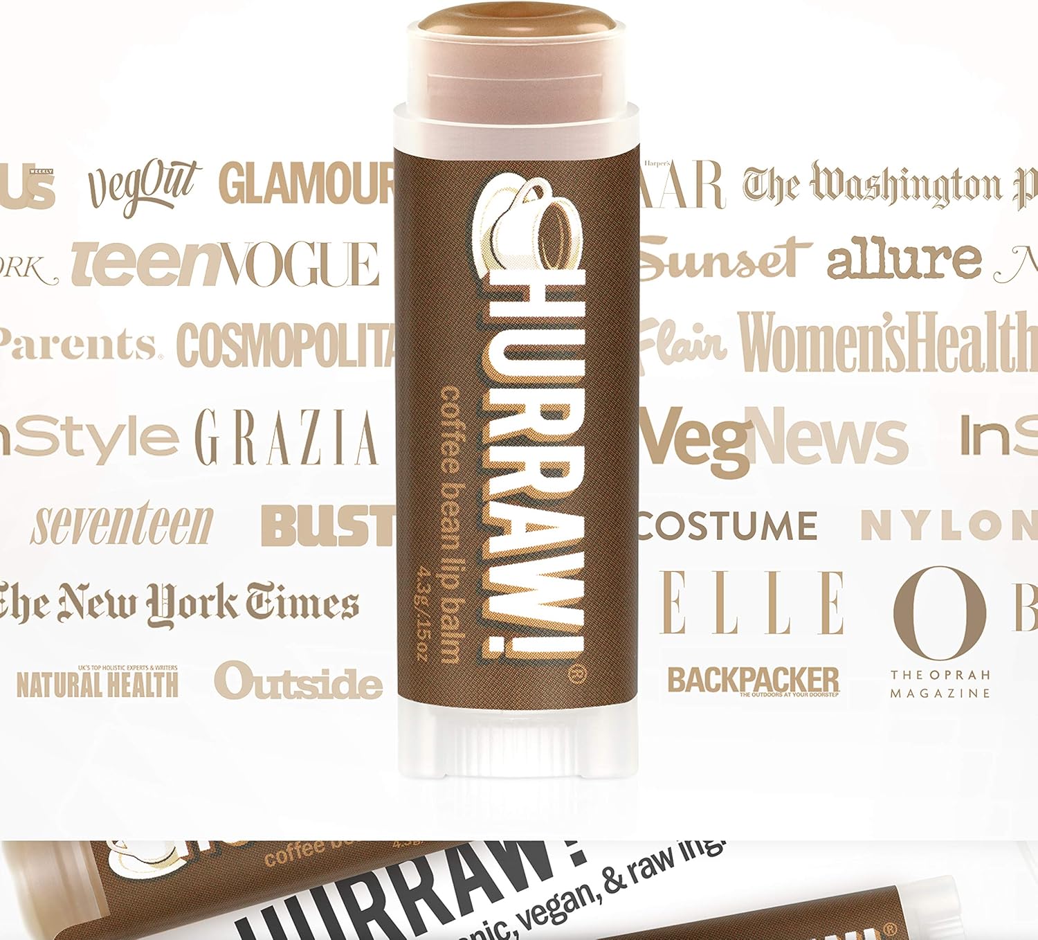 Hurraw! Coffee Bean Lip Balm: Organic, Certified Vegan, Cruelty And Gluten Free. Non-Gmo, 100% Natural Ingredients. Bee, Shea, Soy And Palm Free. Made In Usa : Lip Balms And Moisturizers : Beauty & Personal Care