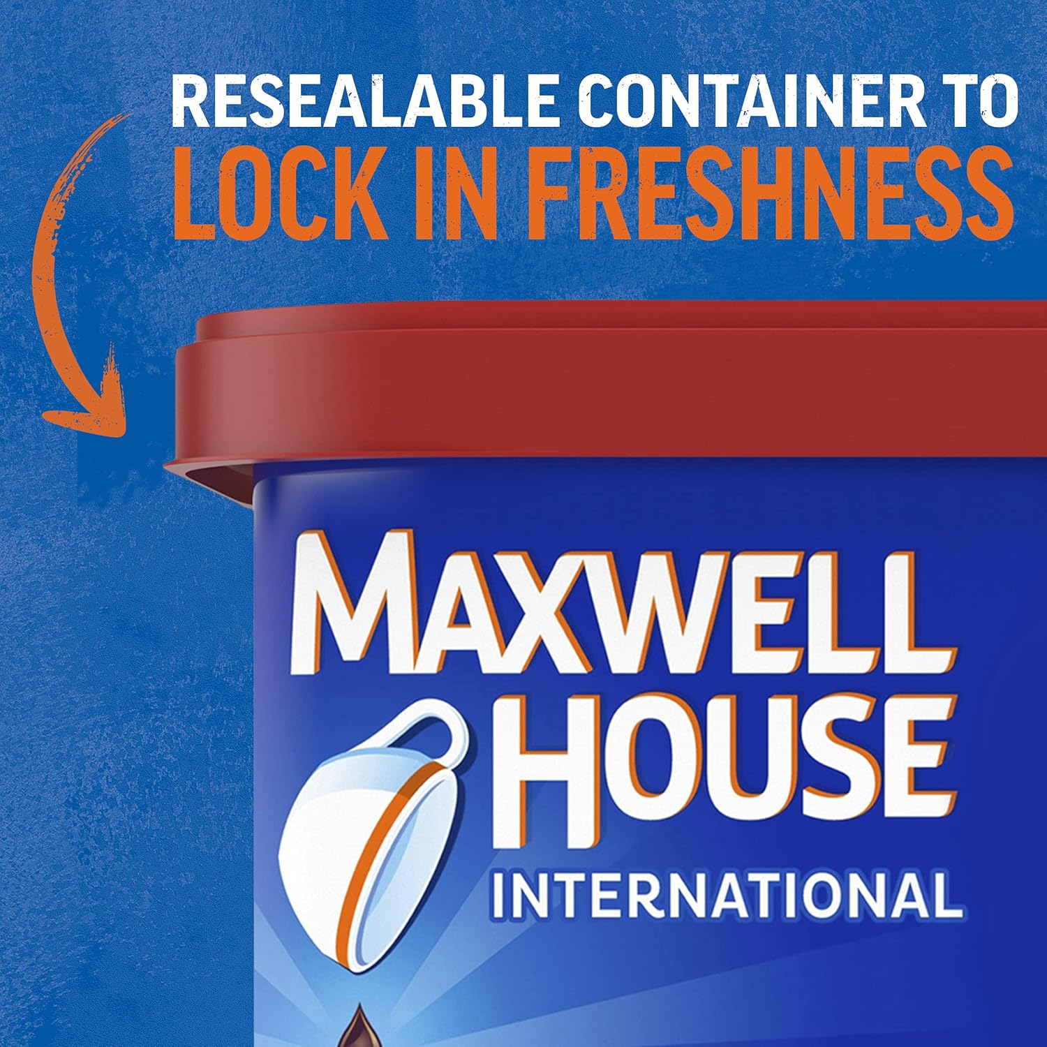 Maxwell House International Suisse Mocha Café-Style Instant Coffee Beverage Mix, 7.2 oz. Canister