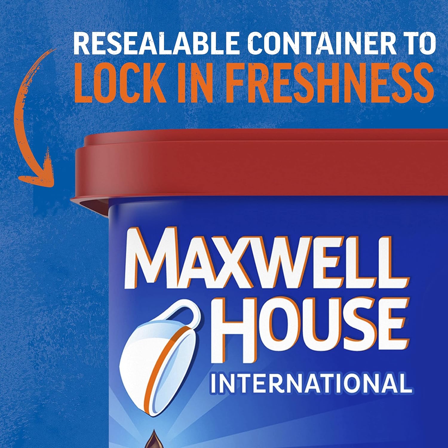 Maxwell House International Orange Café-Style Instant Coffee Beverage Mix 9.3 oz Canisters (Pack of 4) : Everything Else