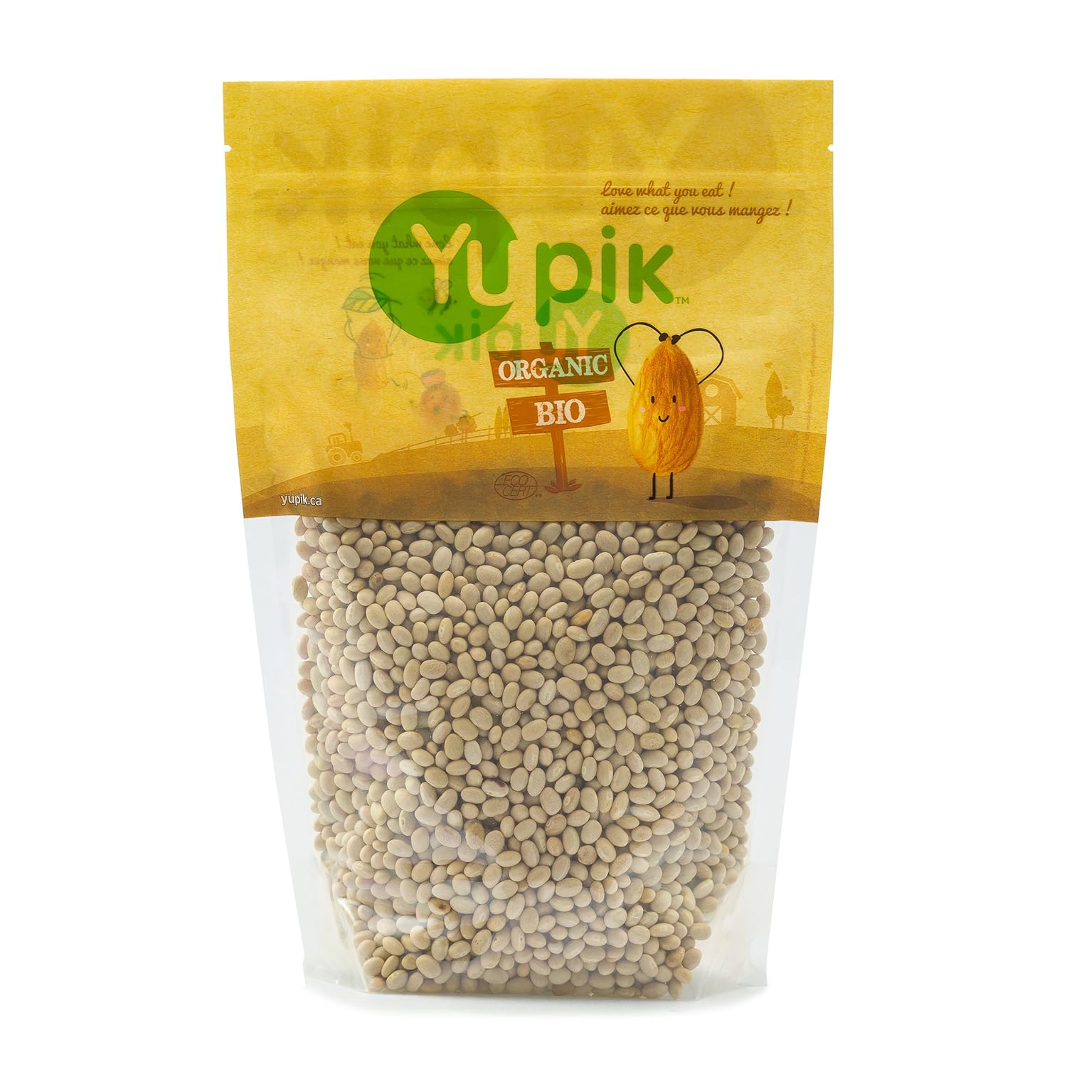 Yupik Organic Navy Beans, 2.2 Lb, Non-Gmo, Vegan, Gluten-Free, Pack Of 1