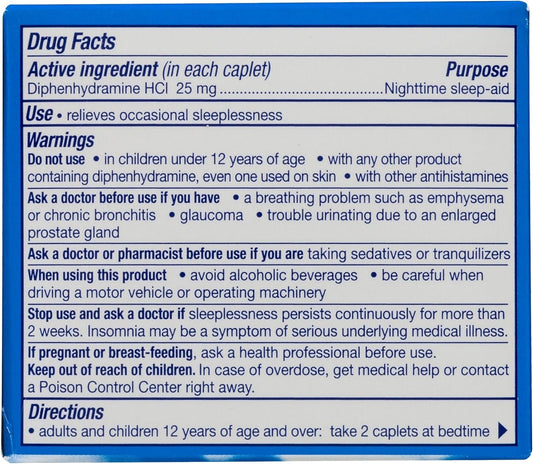 Quick Caps Nighttime Sleep Aid, Helps You Fall Asleep Fast, 32 Caplets