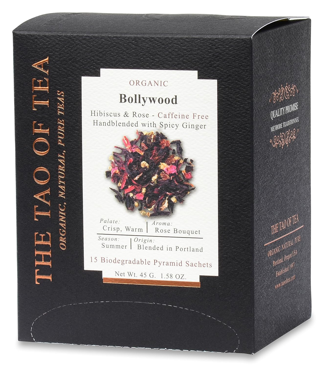The Tao of Tea Bollywood Box Pyramid Sachets, 15 Sachets : Grocery & Gourmet Food