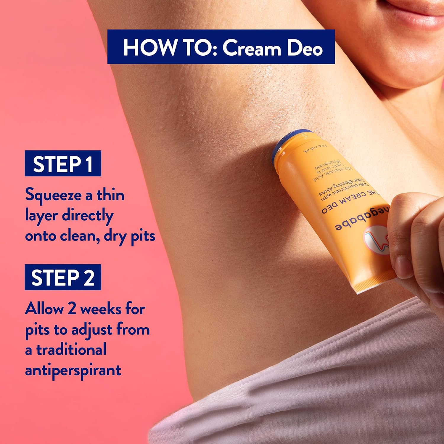 Megababe Daily Deodorant - The Cream Deo With Odor-Blocking Ahas | Treats & Prevents Ingrown Hair | Aluminum-Free, All Natural | Free From Parabens, Sulfates & Phthalates | 3 Fl Oz : Beauty & Personal Care