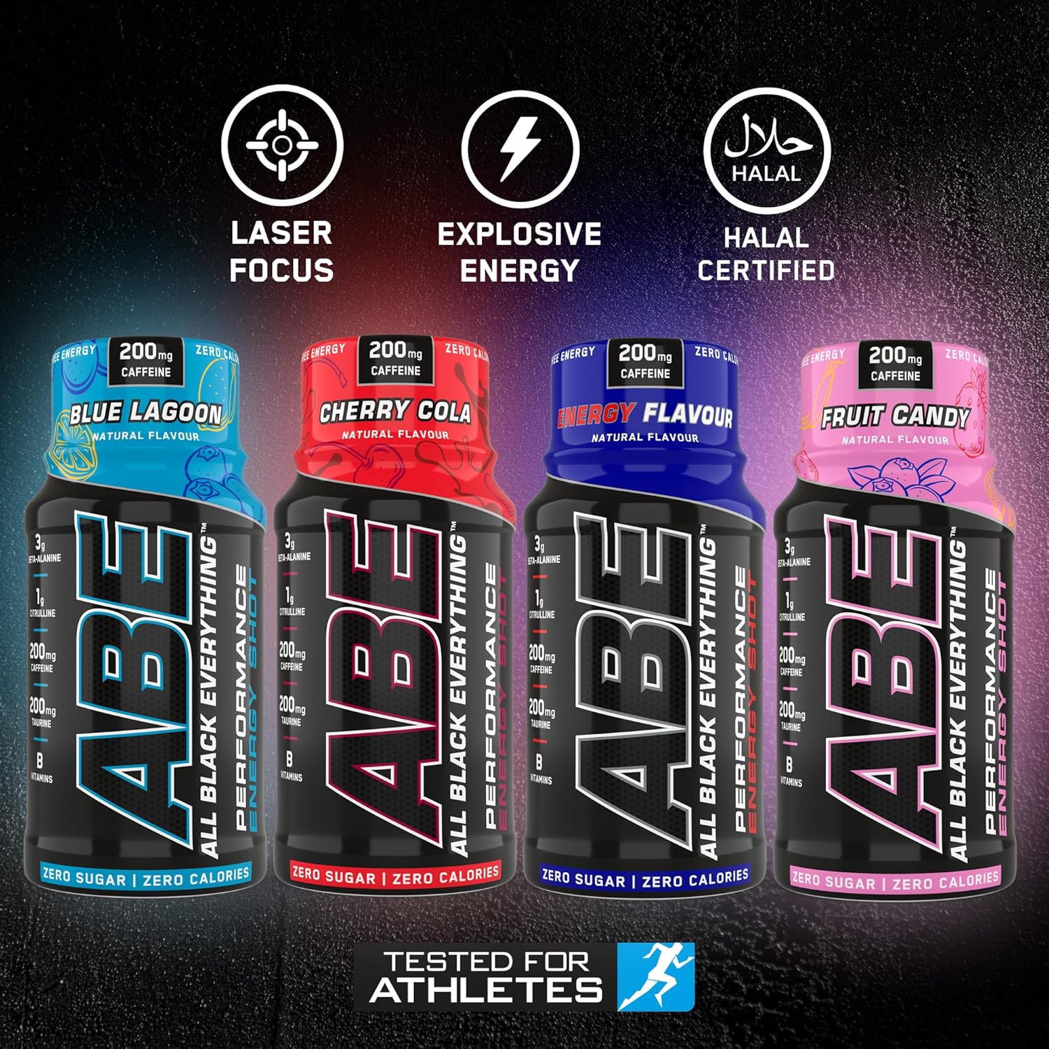 Applied Nutrition ABE Pre Workout Shot - All Black Everything Pre Workout Energy Shots, Physical Performance with Citrulline, Beta Alanine, Caffeine (Box 12 Units x 60ml) (Cherry Cola) : Amazon.co.uk: Health & Personal Care