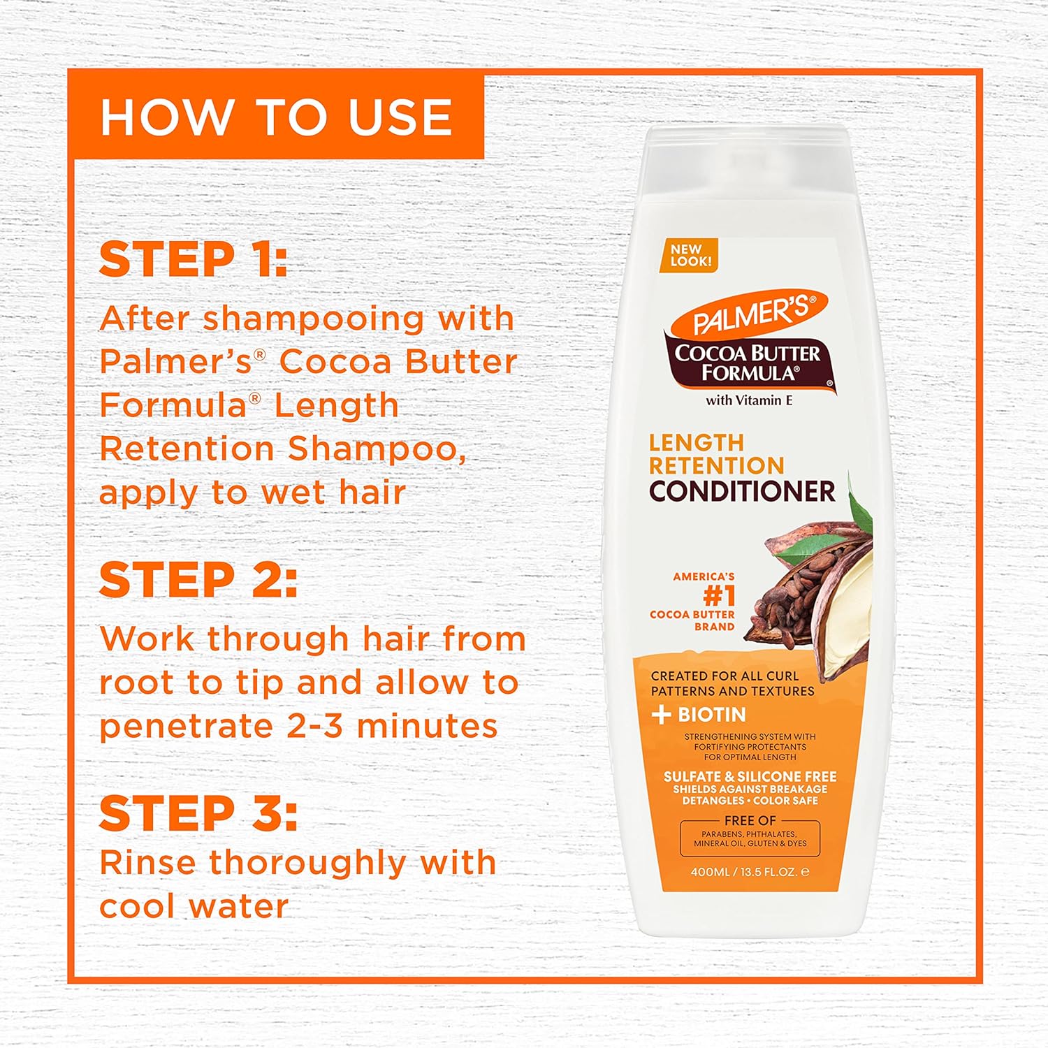Palmer's Cocoa Butter & Biotin Length Retention Conditioner, 13.5 Ounce : Beauty & Personal Care