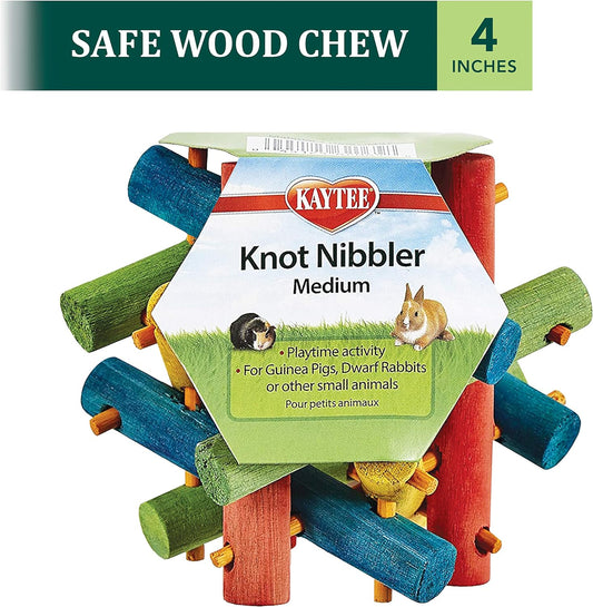 Kaytee Knot Nibbler Chew Toy For Pet Guinea Pigs, Dwarf Rabbits And Other Small Animals, Medium