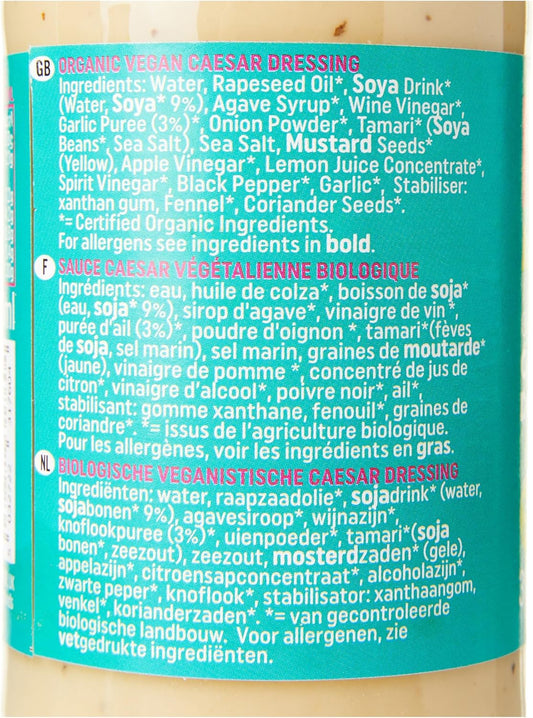 Bonsan Organic Vegan Caesar Dressing, 6 x 310ml