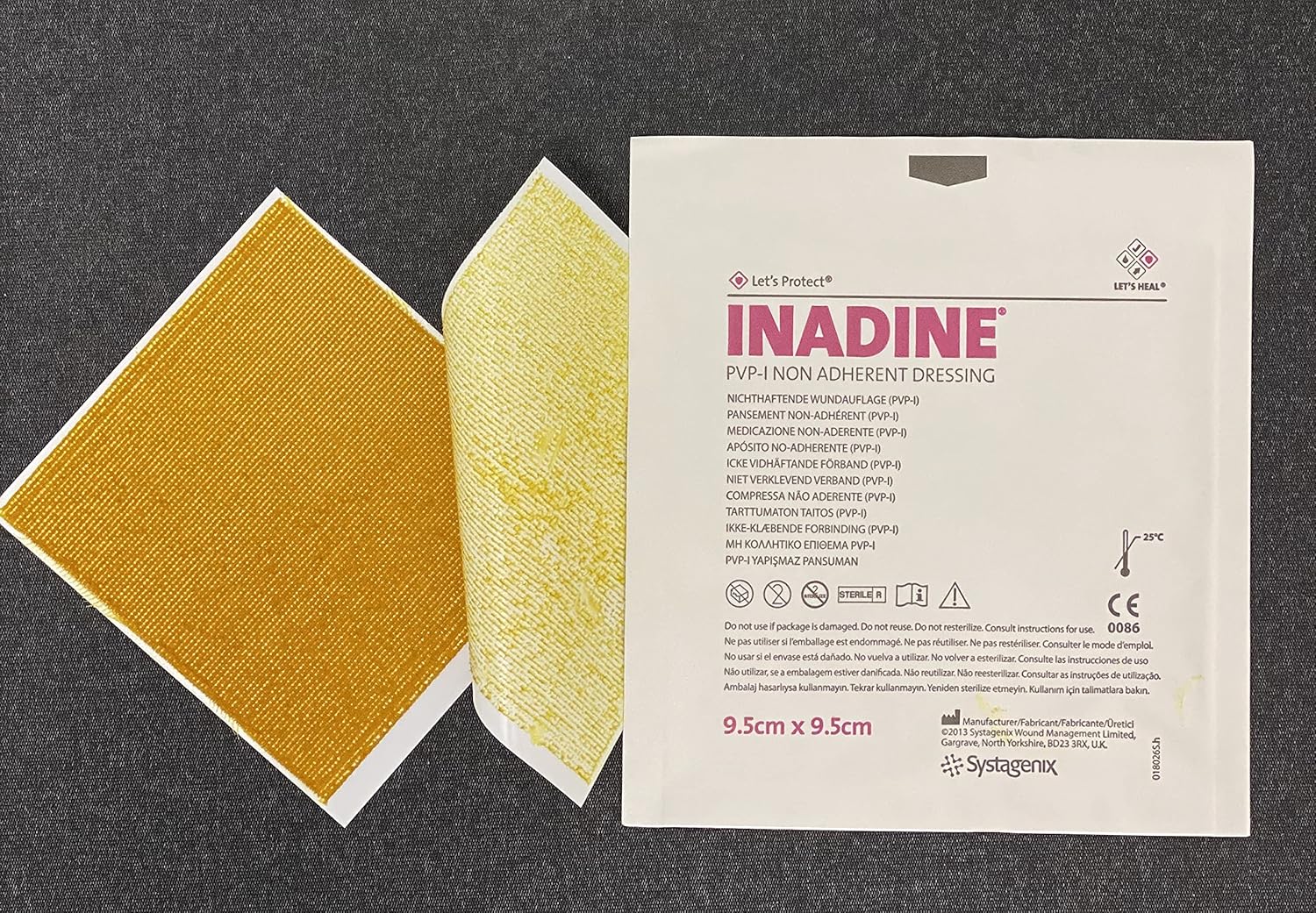 Inadine Non Adherant Dressings 9.5cm x 9.5cm | Infection Preventing (5 Pack)**G : Amazon.co.uk: Health & Personal Care