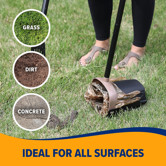 Arm & Hammer Petmate Swivel Bin & Rake Pooper Scooper Waste Management System (2 Bonus Heavy Duty Handle Tie Waste Bags Included For Premium Odor Control)