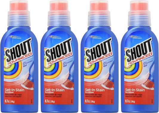 Shout Advanced Ultra Concentrated Stain Removing Gel, 8.7 Oz (Pack of 4)