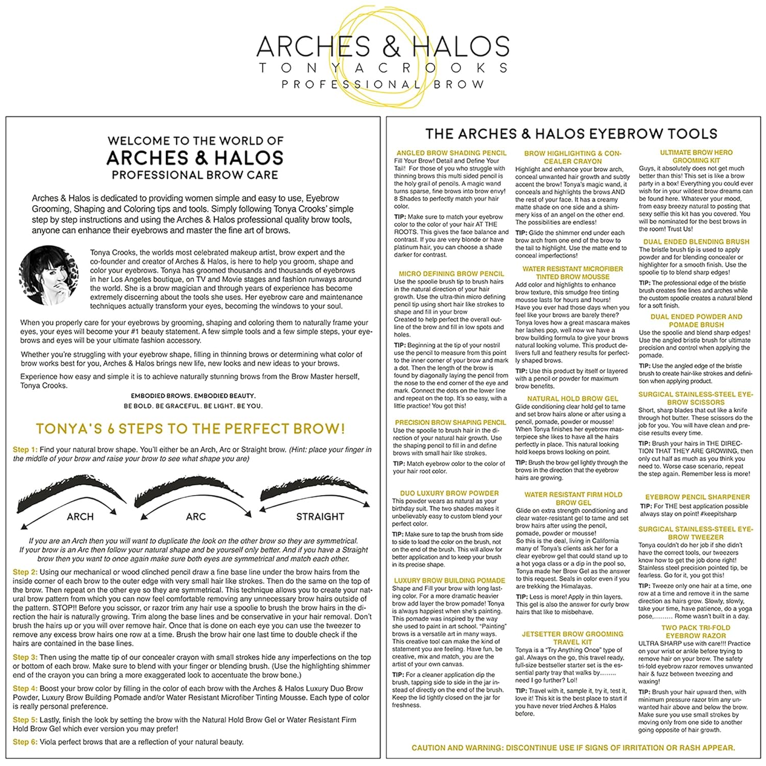 Arches And Halos Duo Luxury Brow Powder - Eyebrow Shaper And Color - Powder Compact With 2 Neutral Shades - Warm Brown - 0.1 Oz : Beauty & Personal Care