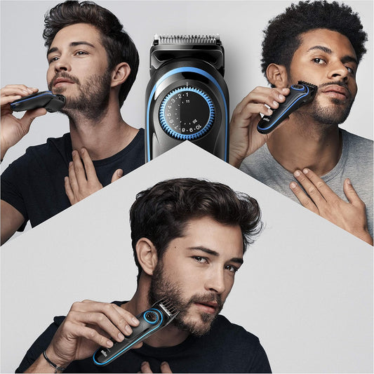 Braun Beard Trimmer Bt5240, Hair Clippers For Men, Cordless & Rechargeable With Gillette Proglide Razor