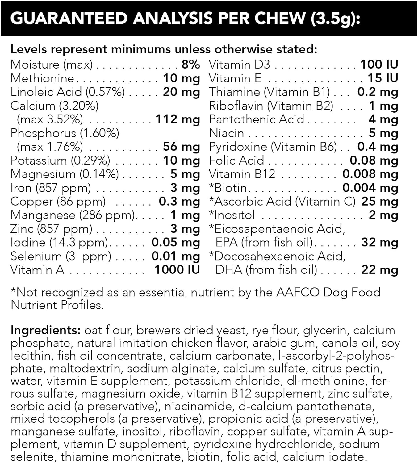 VETRISCIENCE Canine Plus MultiVitamin for Dogs - Vet Recommended Vitamin Supplement - Supports Mood, Skin, Coat, Liver Function,All Dogs,30 Chews : Pet Supplies