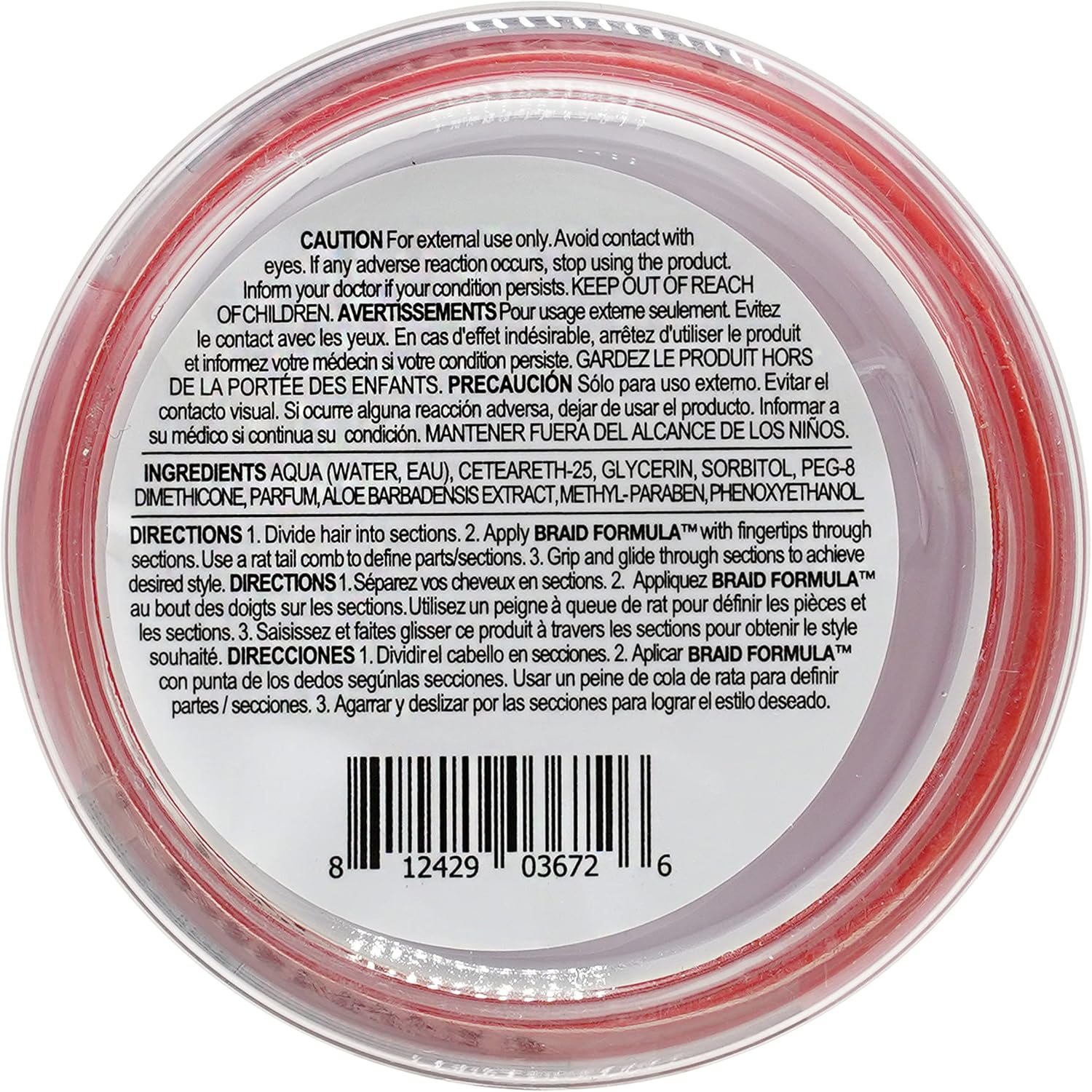 EBIN NEW YORK Braid Formula Conditioning Gel, Medium Hold, 3.53oz | Great for Braiding, Twisting, Edges, No Residue, No Flaking, Strong Hold, High Shine, Smoothing with Clean & Aloe Vera Scent : Amazon.co.uk: Beauty