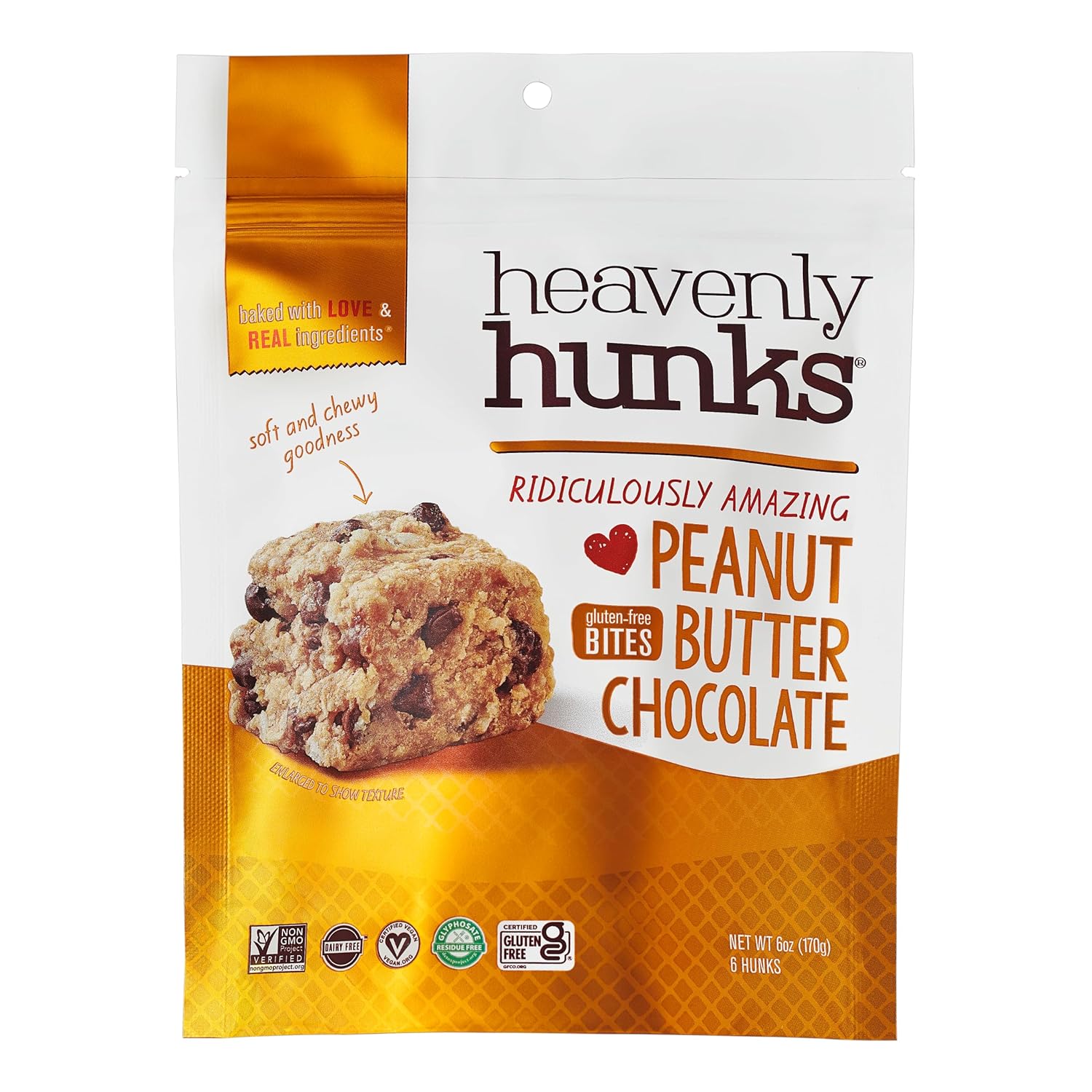 Heavenly Hunks Peanut Butter Chocolate - 6Oz Bag