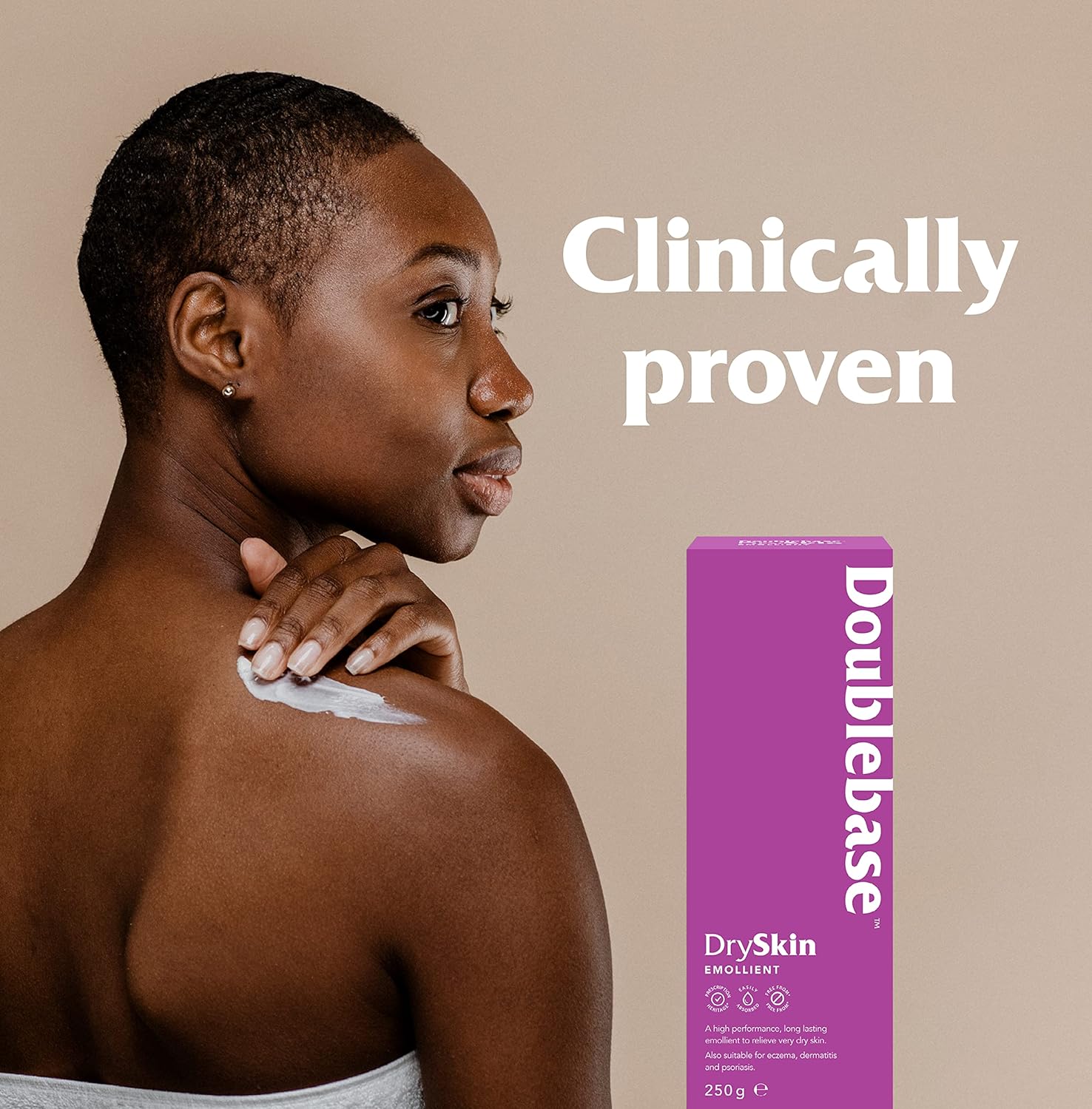 Doublebase Dry Skin Emollient. Clinically Proven Moisturiser for Eczema, Psoriasis and Dermatitis Treatment. Body Cream for Dry Skin Relief, 250g Pump Pack : Amazon.co.uk: Health & Personal Care