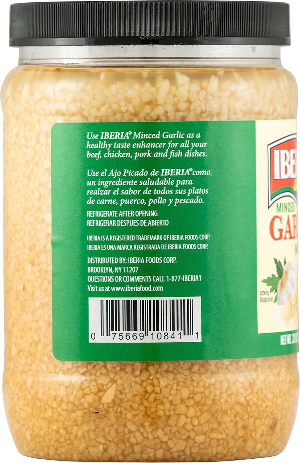 Iberia Minced Garlic In Water, 32 Ounce : Grocery & Gourmet Food