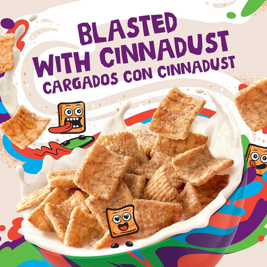 Cinnamon Toast Crunch Breakfast Cereal, Crispy Cinnamon Cereal, Large Size, 16.8 oz Cereal Box