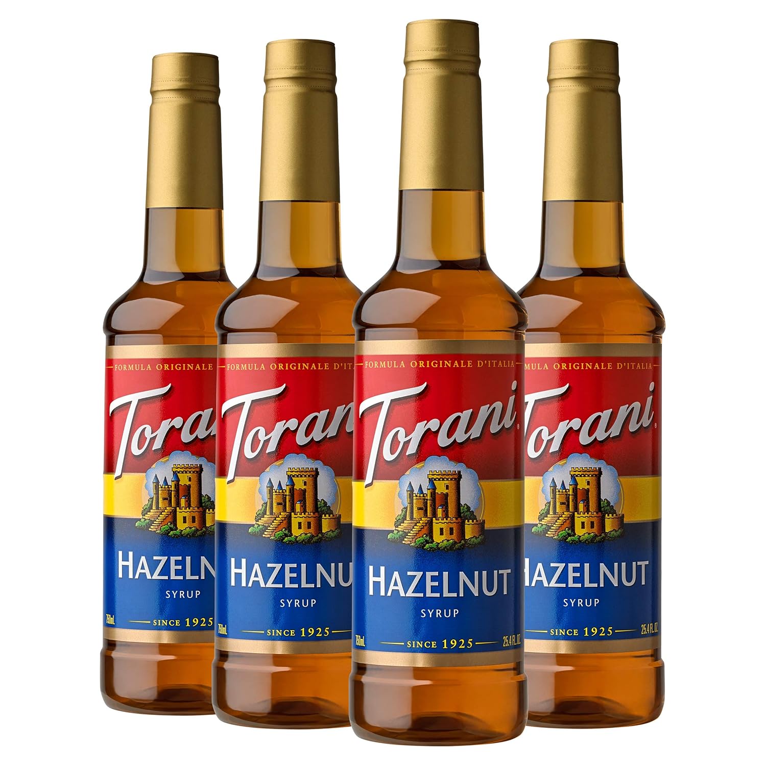 Torani Syrup, Hazelnut, 25.4 Ounces (Pack Of 4)