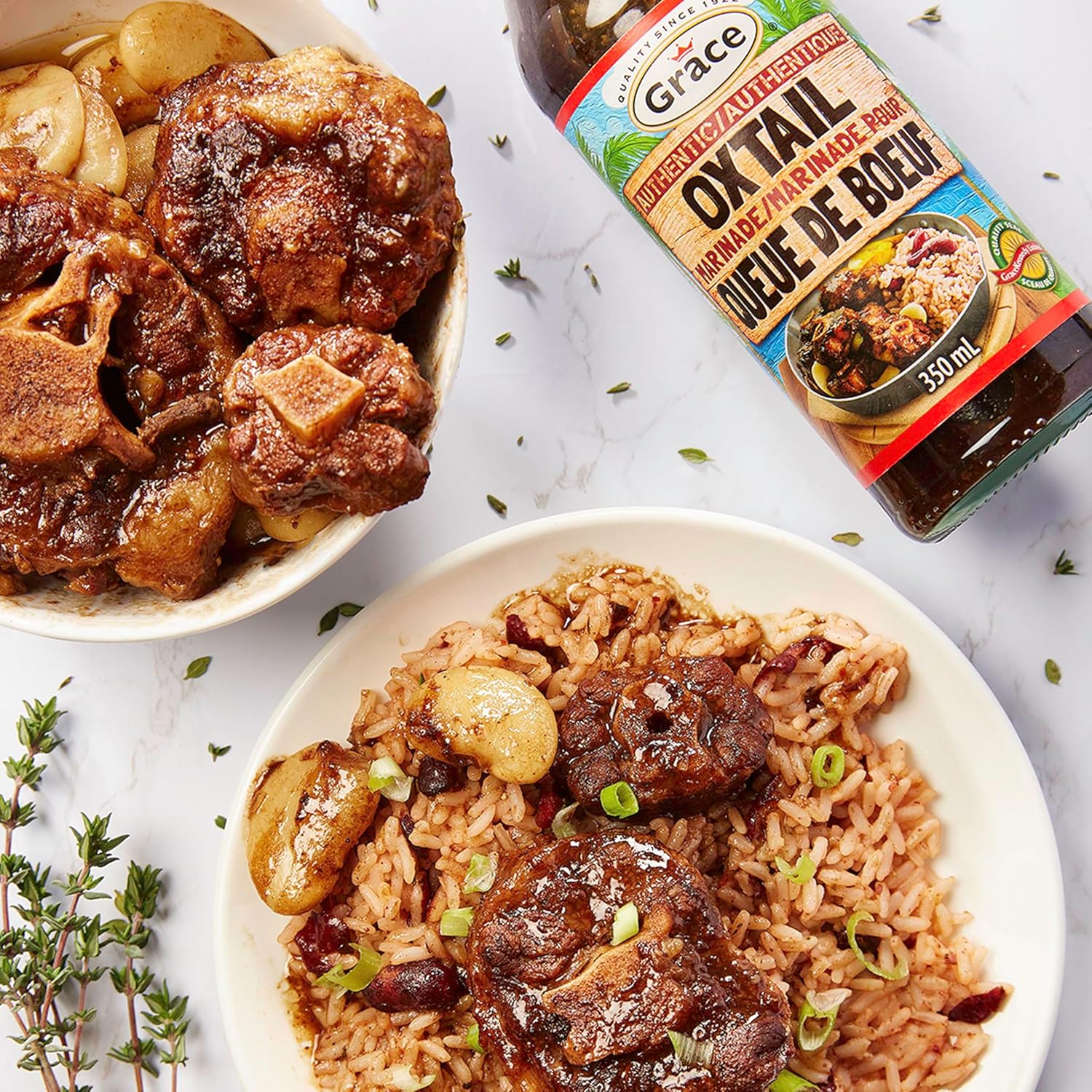 Grace Jamaican Style Jerk Marinade And Jerk Bbq Sauce - 2 Bottles : Grocery & Gourmet Food