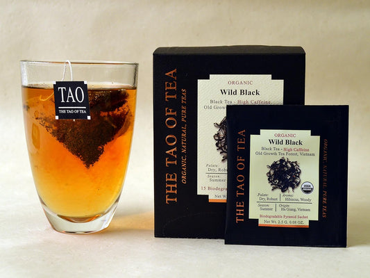 The Tao Of Tea Wild Black Box Pyramid Sachets, 1.32 Ounce