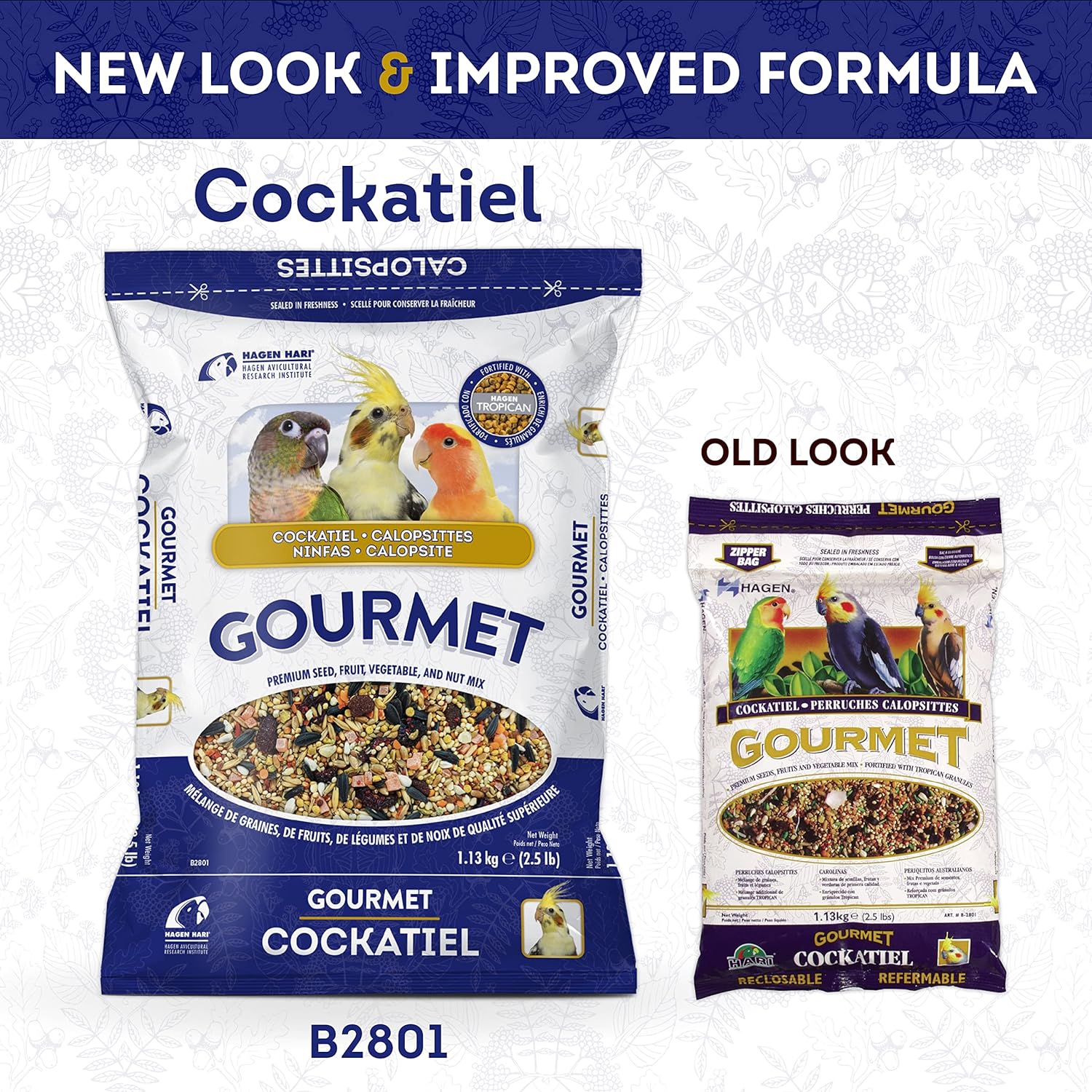 Hagen Gourmet Cockatiel Seed Mix - 1.13kg :Pet Supplies