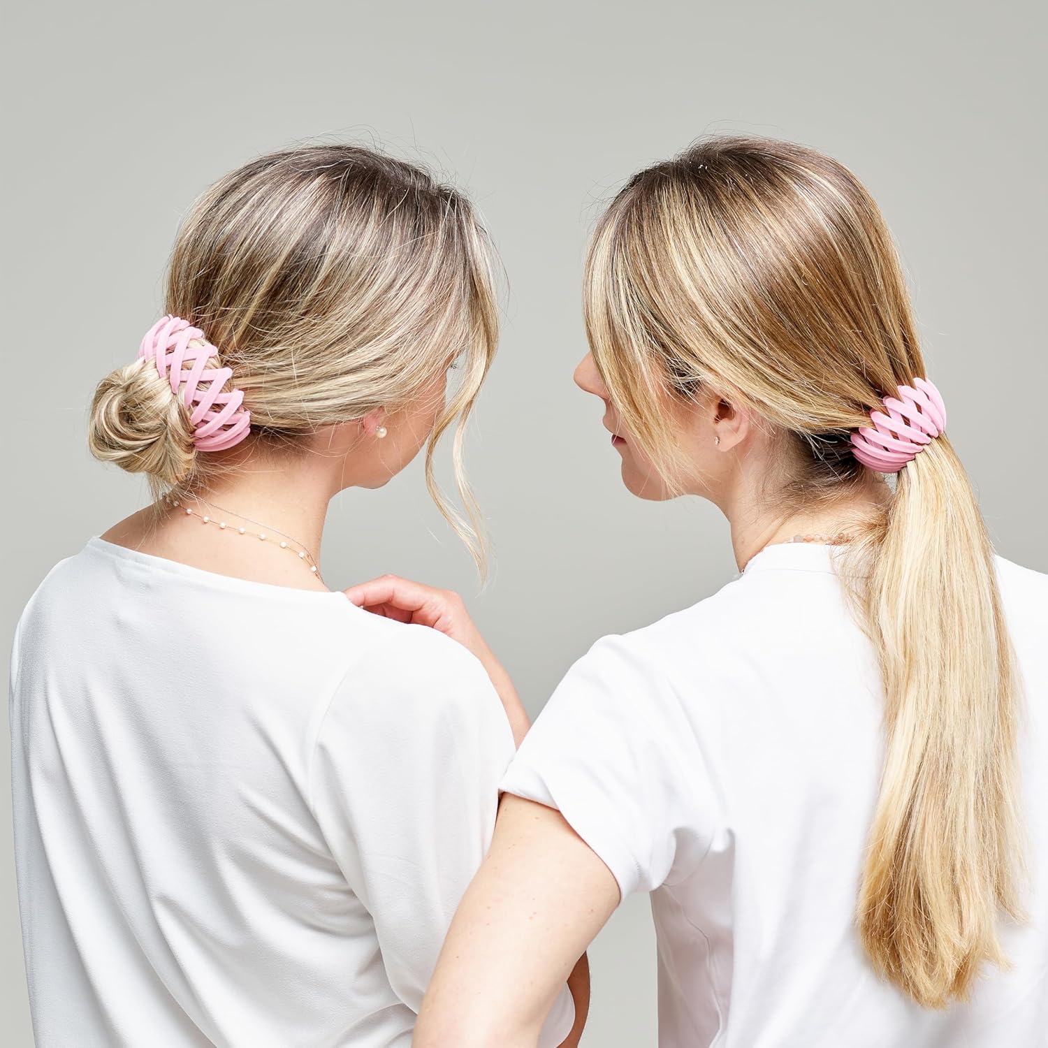 Maternatura, Flexible And Adjustable Hair Barrette Pink Made In Italy