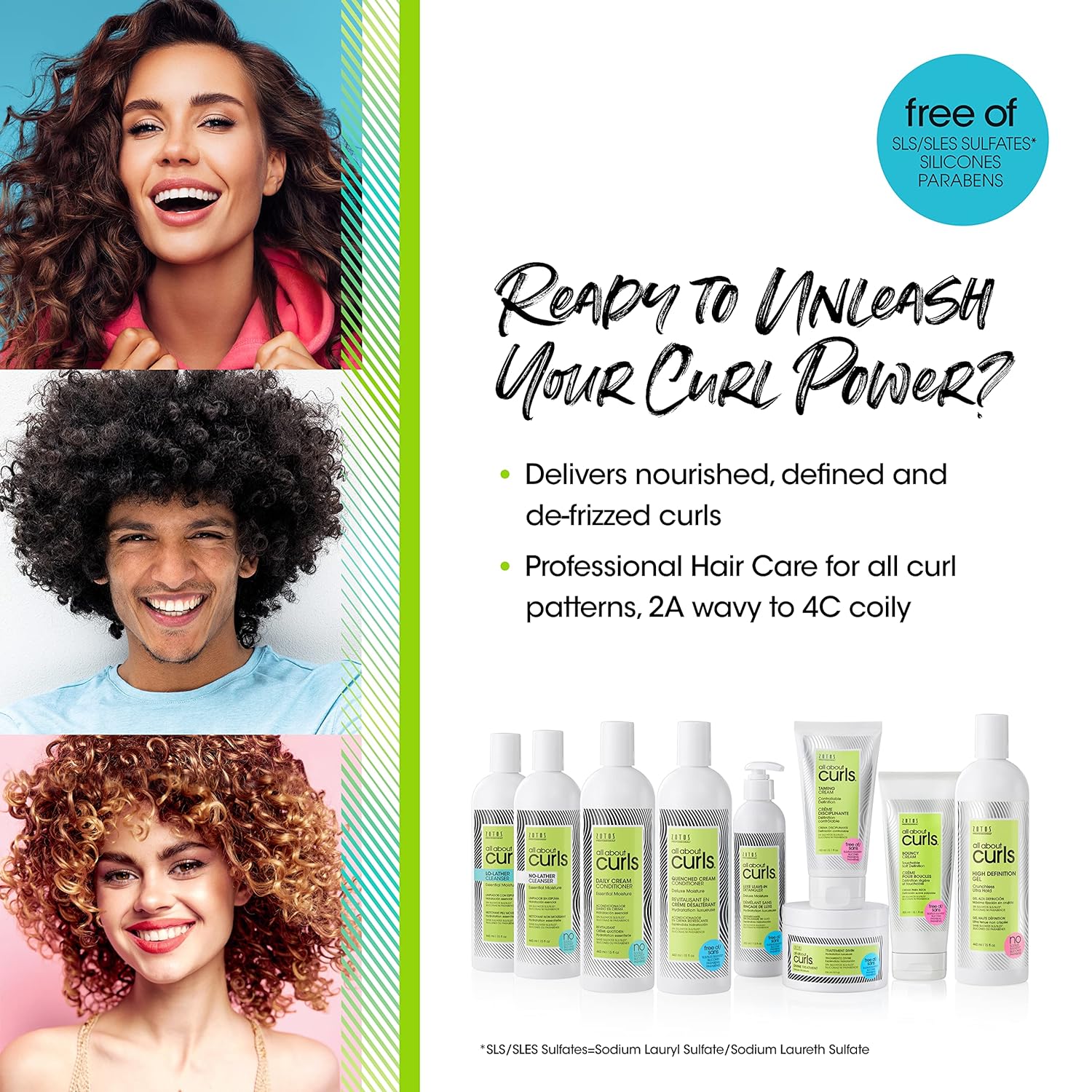 ALL ABOUT CURLS High Definition Gel & Bouncy Cream | Curl Styling Products | Define, Moisturize, De-Frizz | All Curly Hair Types : Beauty & Personal Care