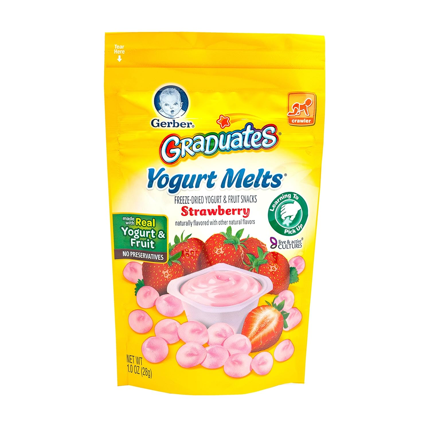 Gerber Graduates Yogurt Melts, Strawberry, 1 Ounce
