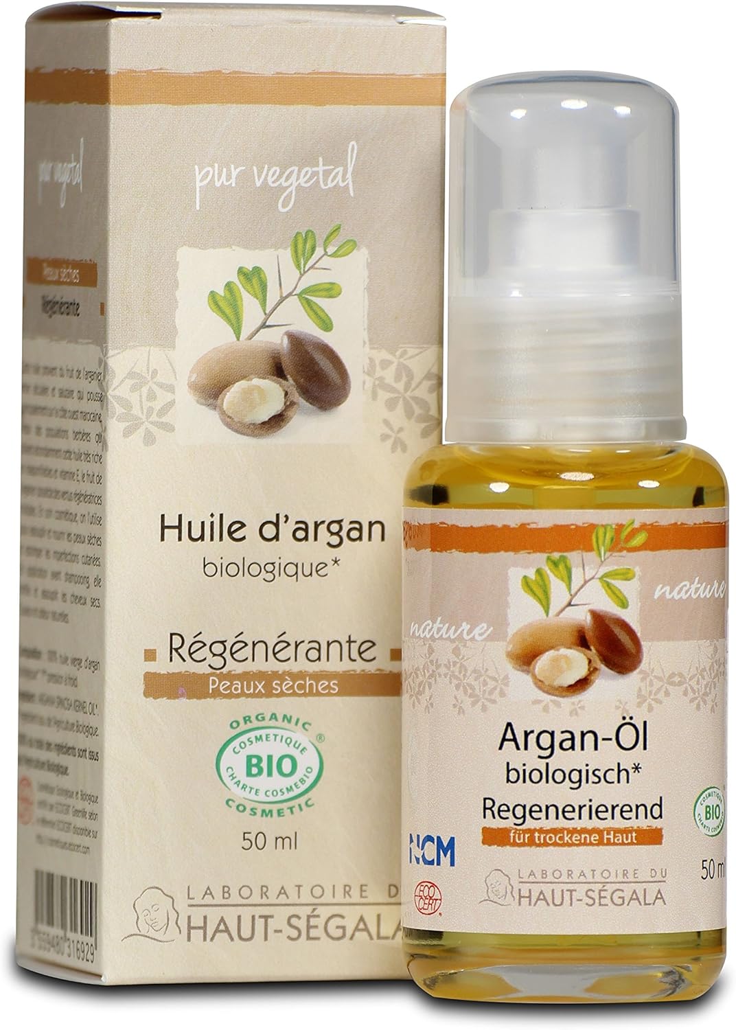 Laboratoire Du Haut-Segala Organic Virgin Argan Oil, 50 Ml