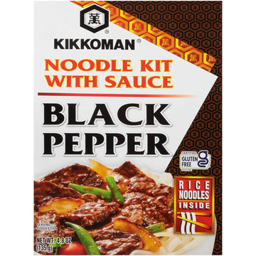 Kikkoman Kit Noodle Black Pepper, 4.8 Oz (Pack Of 6)