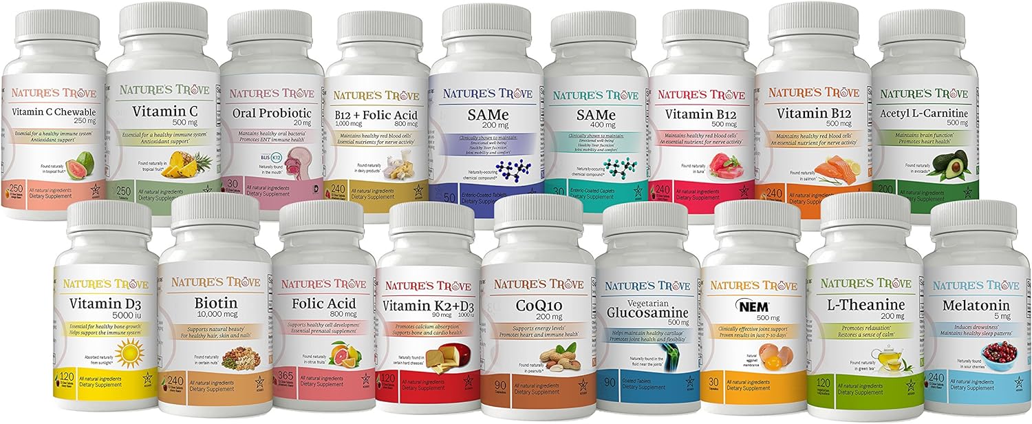 Melatonin 5mg by Nature's Trove - 120 EZ Chew Tablets Cherry Flavor : Health & Household