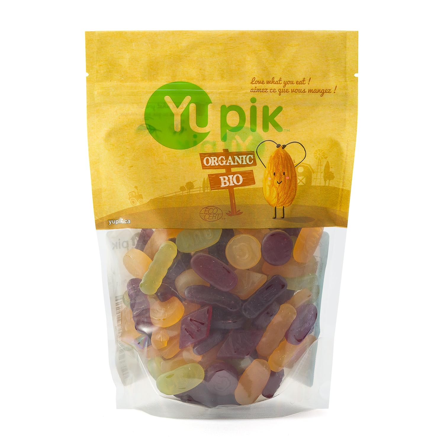 Yupik Organic Vegan Wine Gums, 1.1 Lb, Non-Gmo, Vegan, Gluten-Free