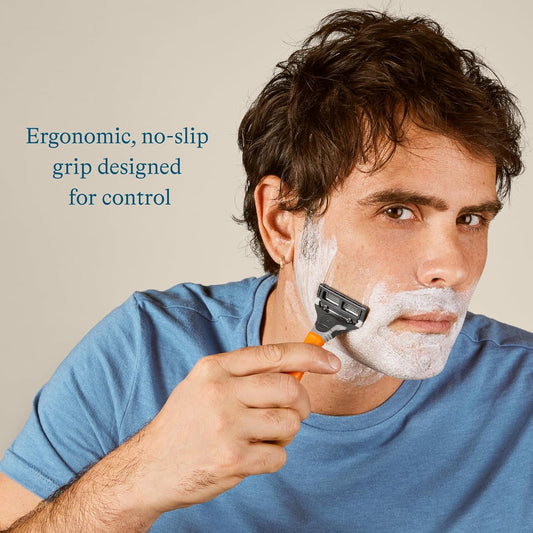 Harry'S Shaving Razors For Men Includes A Razor And 3 Razor Blade Refills (Ember)