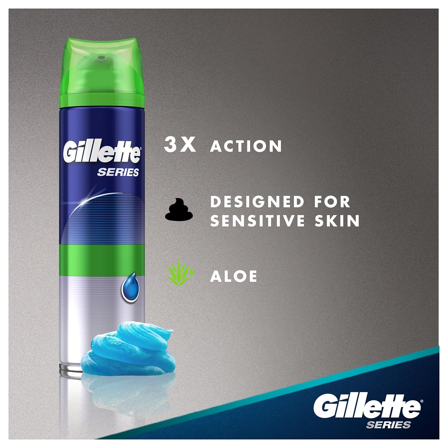 Gillette Series Shaving Gel Sensitive Skin 7 oz : Beauty & Personal Care