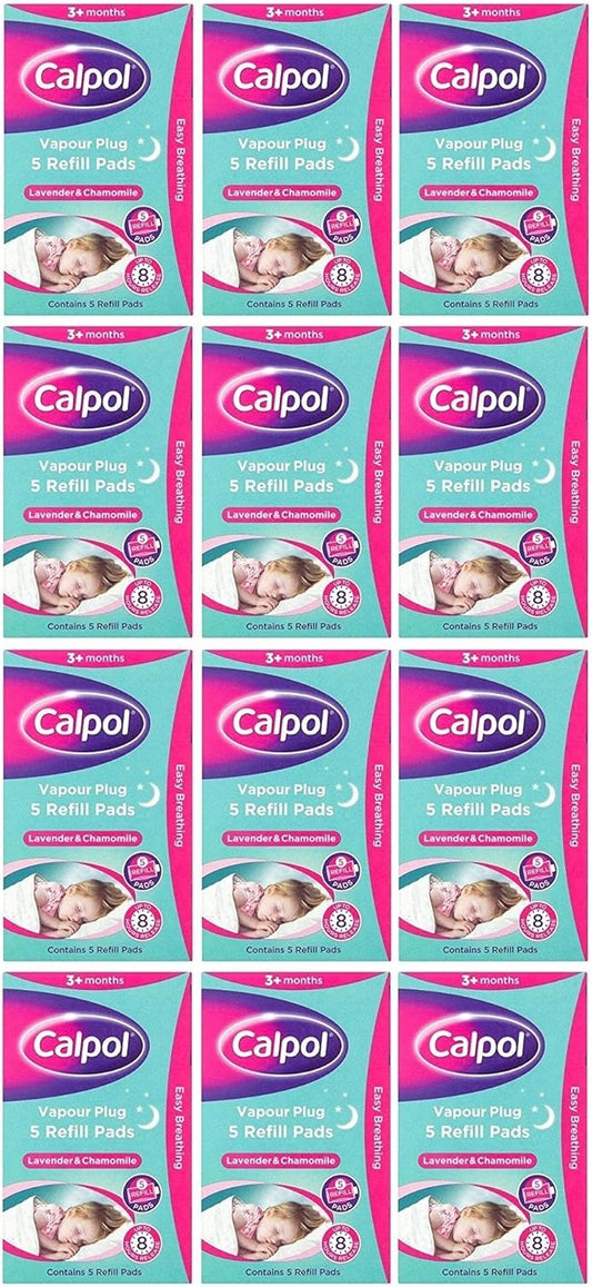 Twelve Packs Of Calpol Vapour Plug In Refills 5 Refills