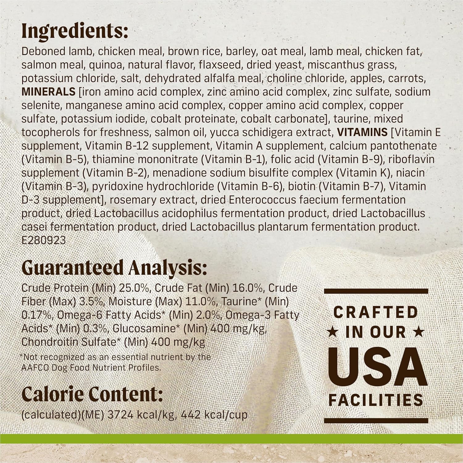 Merrick Healthy Grains Premium Adult Dry Dog Food, Wholesome And Natural Kibble With Lamb And Brown Rice - 25.0 lb. Bag : Pet Supplies