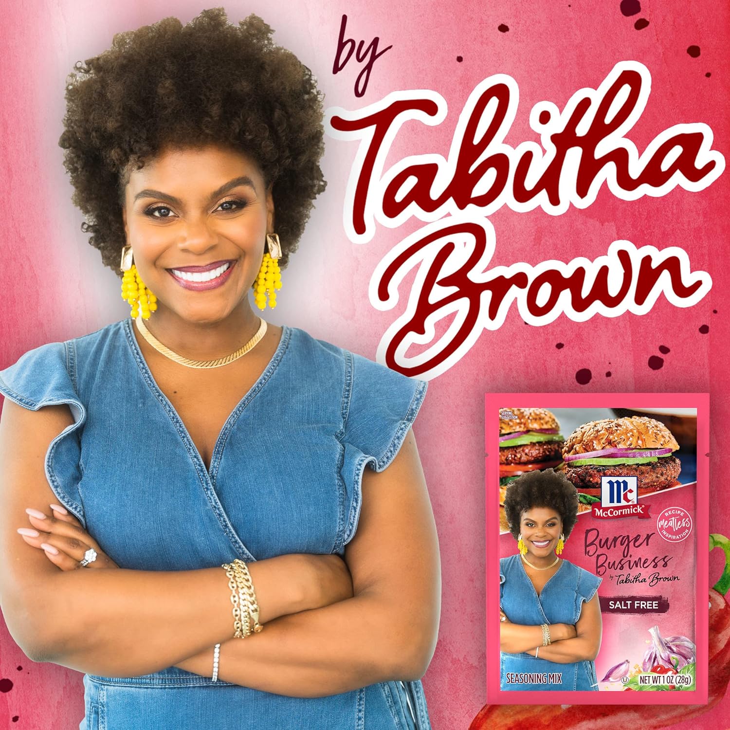 McCormick Burger Business Seasoning Mix by Tabitha Brown, 1 oz (Pack of 12) : Everything Else