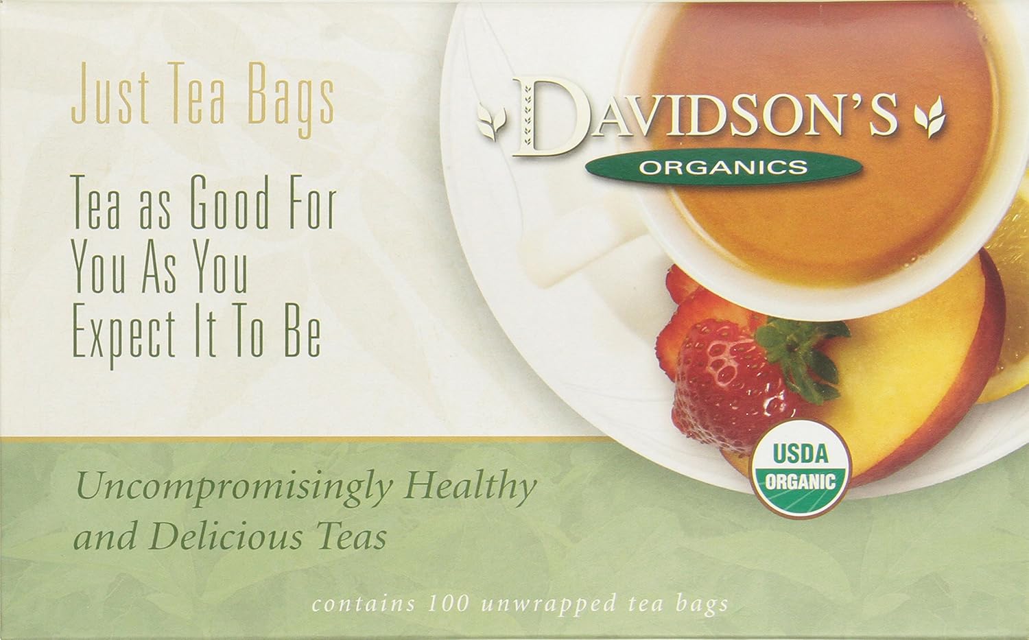 Davidson'S Organics, Herbal Christmas Tea, 100-Count Unwrapped Tea Bags