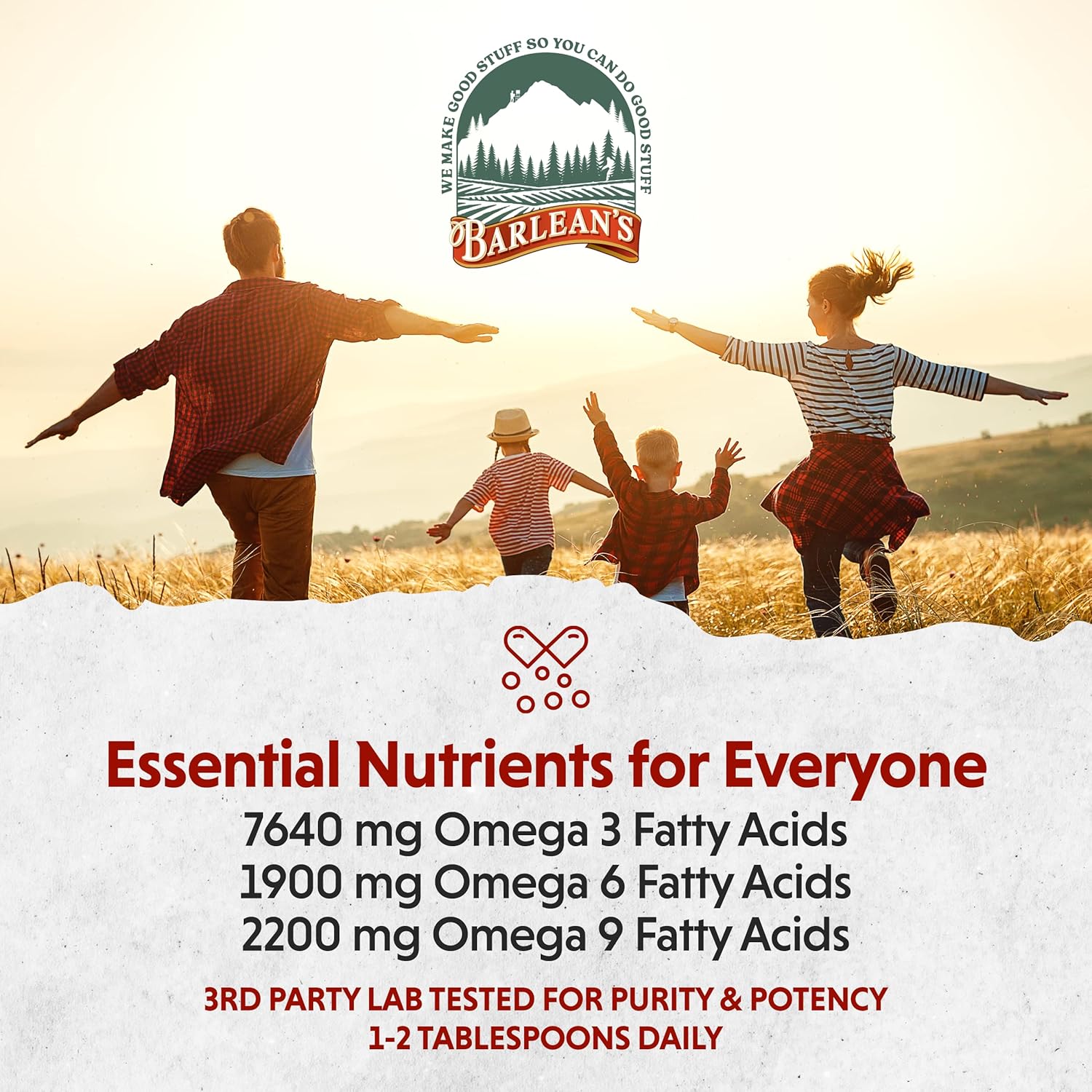 Barlean'S Organic Flaxseed Oil Liquid From Fresh Cold Pressed Flax Seeds, 7,640Mg Ala Omega 3 Fatty Acid Supplement For Skin And Hair Care, Vegan & Gluten Free, 8 Oz : Grocery & Gourmet Food