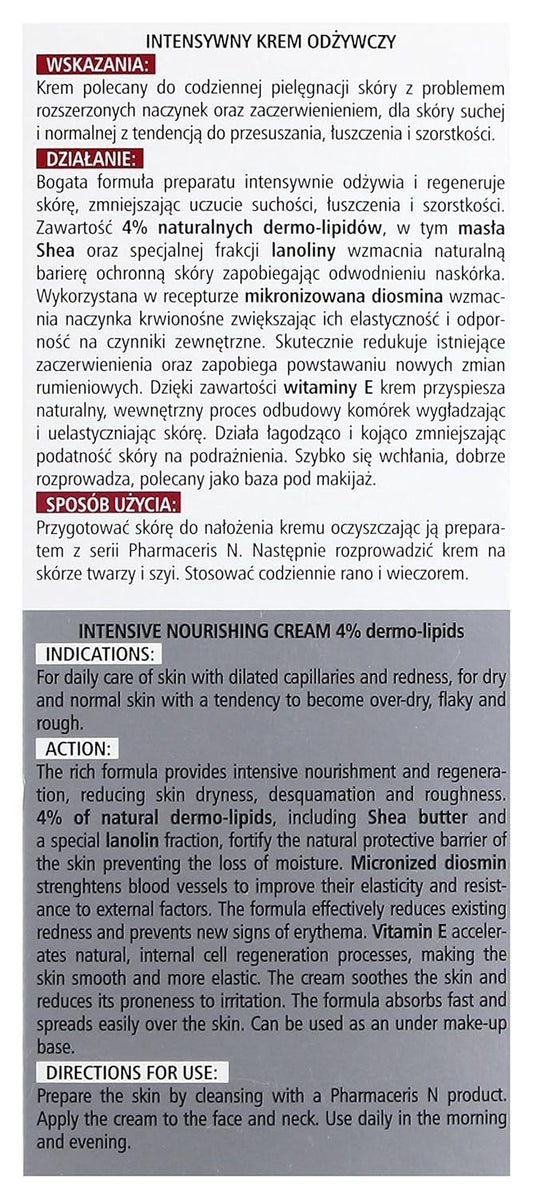 Dr Irena Eris - Pharmaceris - Nutri-Capilaril - Intensive Nourishing Cream : Facial Treatment Products : Beauty & Personal Care