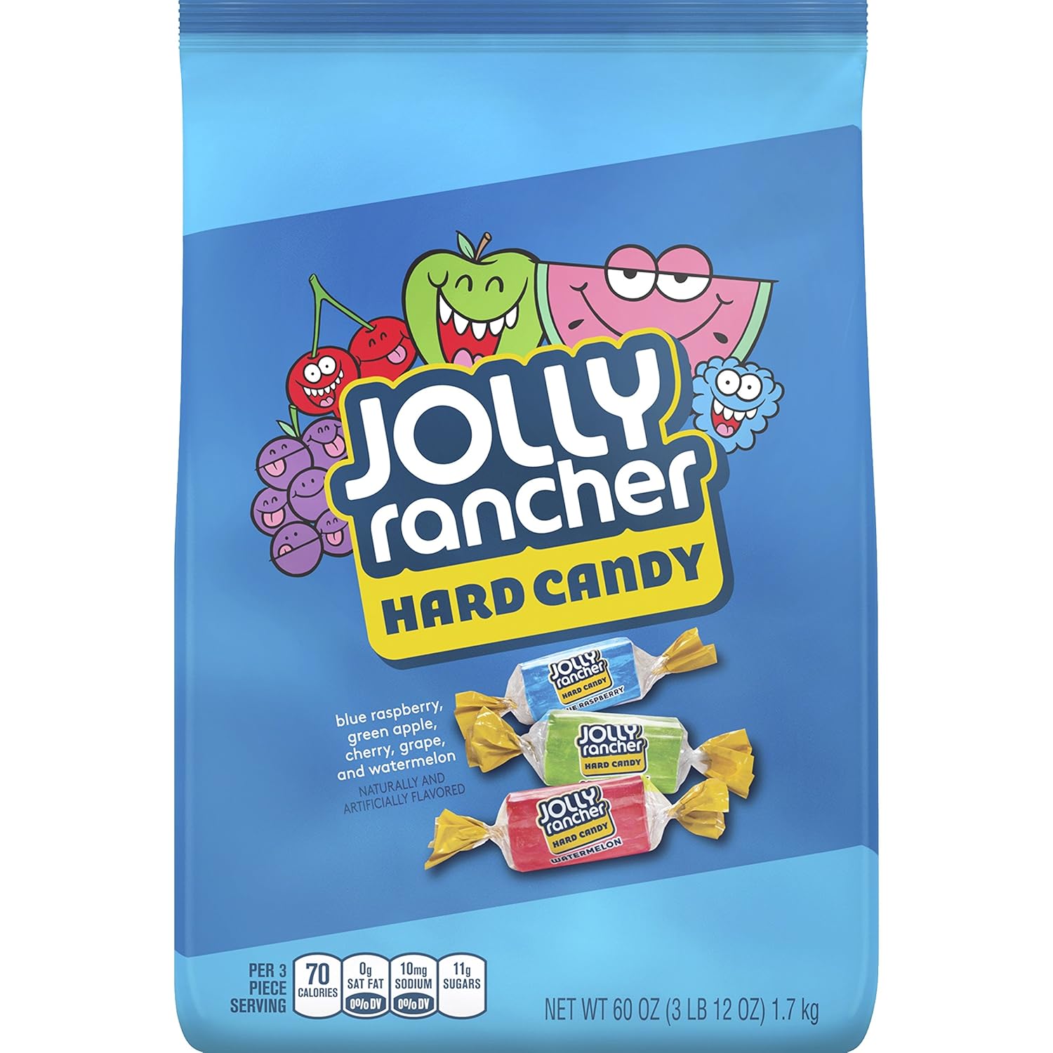 Jolly Rancher Hard Candy, Assorted, 60 Ounce (Pack Of 2)