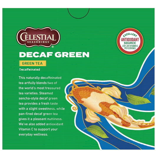 Celestial Seasonings Green Tea, Decaffeinated, 40 Count (Pack Of 6) - Packaging May Vary