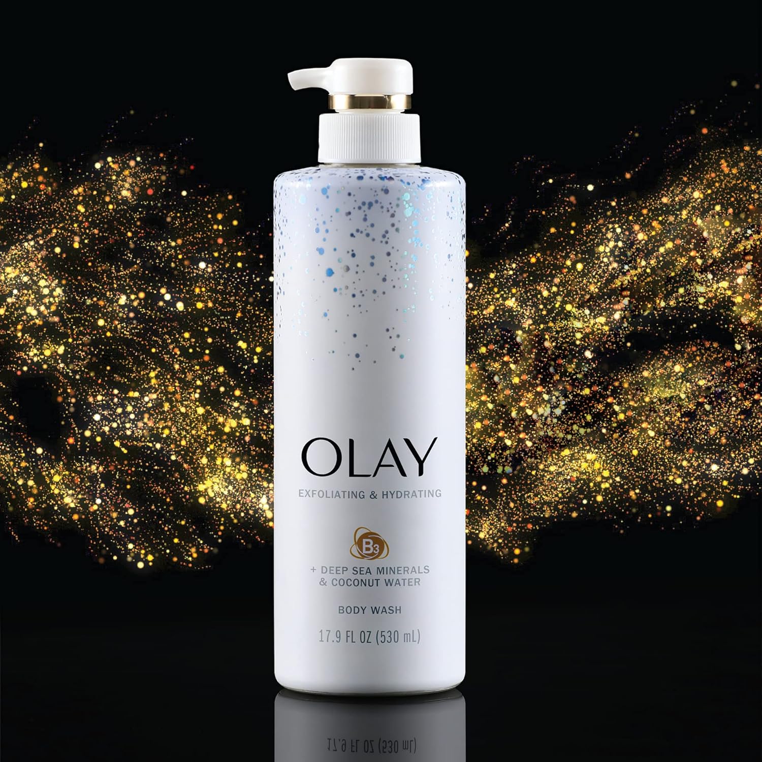 Olay Exfoliating & Hydrating Body Wash With Deep Sea Minerals Coconut Water and Vitamin B3 20 fl oz (Pack of 4) : Beauty & Personal Care